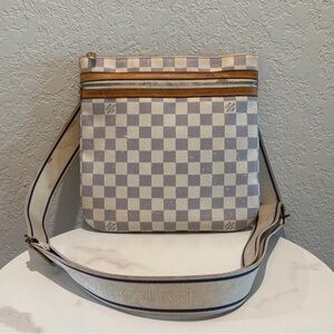 Louis Vuitton Azur Bosphore White Damier Crossbody Bag